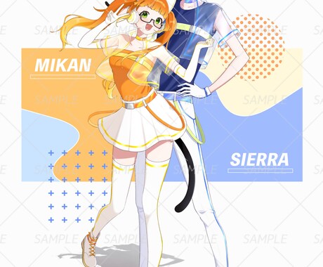 商用費込み〇立ち絵アイコンSDキャラ等制作します 可愛い女の子を描くのが得意です！ イメージ2