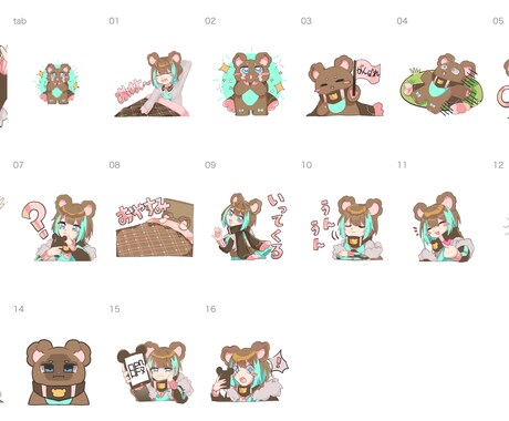 かわいいSDイラストのでLINEスタンプ作成します サブスクスタンプのご依頼も大歓迎！ イメージ2