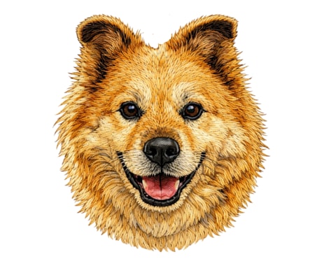 愛犬を刺繍にしたスウェットを作っています 愛犬そっくりな高品質スウェットを作ることができます。 イメージ1