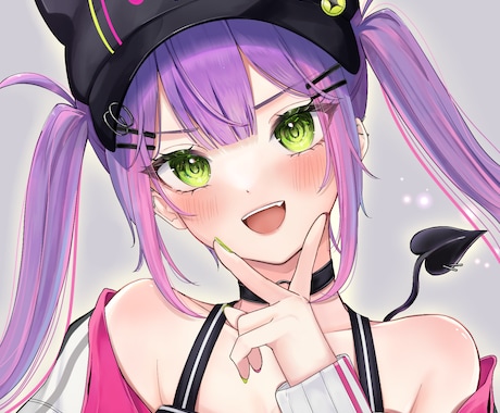 SNS等のイラストをお描きします 商用利用⭕お目目が綺麗なかわいい女の子のイラストを作成！！ イメージ2