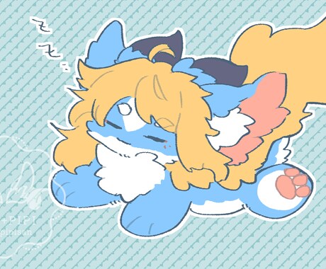 ケモノ、獣人キャラクターのイラストを描きます ふわふわでかわいいイラストが欲しい方へ イメージ1
