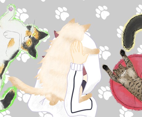 犬猫イラスト描きます あなたの愛犬、愛猫をイラストにしませんか？ イメージ1