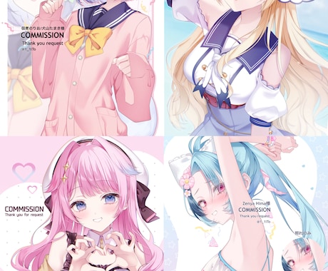 5月中に納品！！可愛い、中性なんでも描きます お見積もりのみでも大歓迎です‼︎ イメージ2
