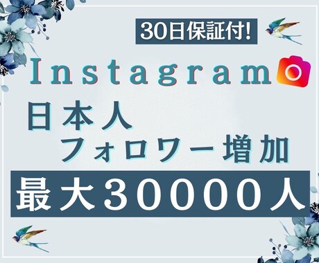 男女指定可能インスタの日本人フォロワー増加します Instagramの日本人フォロワーを100人増加します！！ イメージ1