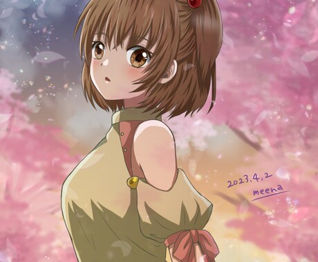あなただけのオリジナルイラスト制作します アニメ塗りで目を引く！　キラキラで可愛い男女が得意です！ イメージ1