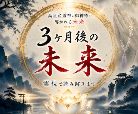 未来のあなたを霊視◆神事が輝かしい将来へ導きます 高皇産霊神の神託が照らす、あなたの3ヶ月後の姿と幸福の掴み方 イメージ1