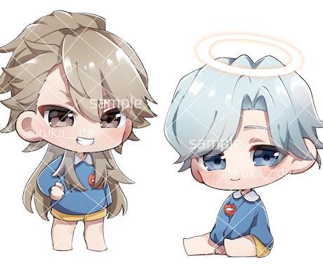 活動者様向け！デフォルメイラストをお描きします お持ちの等身イラストをかわいいデフォルメに描き起こします！ イメージ2