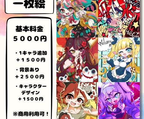 今だけお得！キュートでかわいいイラストお描きします 〜商用利用可！ご質問承ります〜 イメージ2