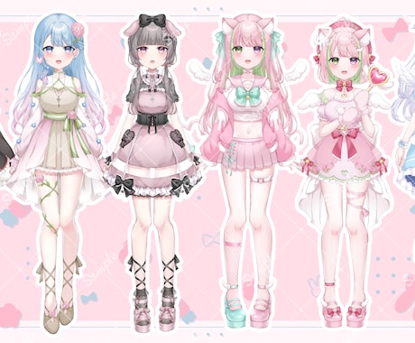 高クオリティな女の子Vtuberモデルを制作します イラストからモデリングまで全工程制作対応！ イメージ2