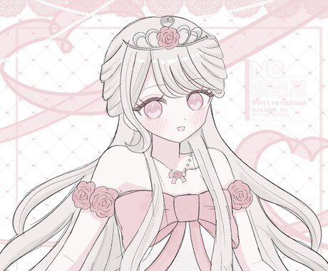 可愛い女の子のイラストを描きます あなたのocの魅力を最大限引き出します♡ イメージ1
