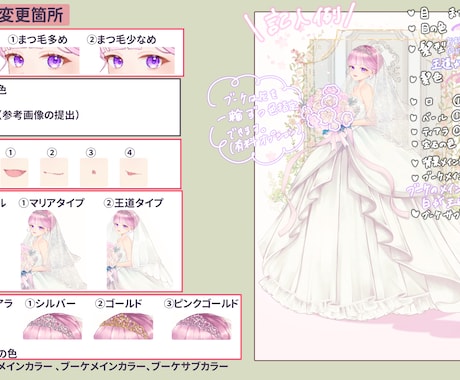 ウエディング量産イラスト描きます 商用利用OKウエディングイラストが欲しい方向け イメージ2