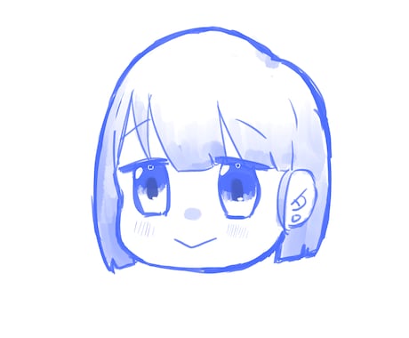 単色のデフォスメ似顔絵描きます イメージ1