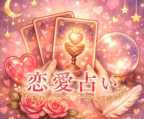 恋愛での不安や悩みを整理する占いをします ふんわりと気持ちを整理するためのカードリーディング イメージ1