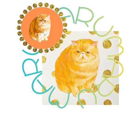 やさしいタッチで特別なペットの肖像画を手描きします 記念日・誕生日・お迎え記念・アイコンにもおすすめです イメージ1
