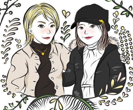 世界に一つの可愛くてPOPなイラストを描きますます 記念日やウェディングイラストなど思い出に残る作品を提供します イメージ2
