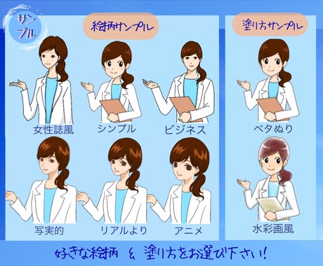 丁寧！様々な用途に使用できるイラストお描きます キャラ、挿絵、解説イラスト・単色・カラーご要望に合わせお届け イメージ2