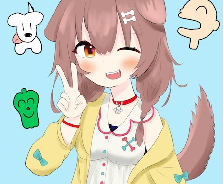 フリーゲームなどの立ち絵挿入絵、キャラデザ承ります お好みのキャラクターが完成するまで、何度でも修正可能です！ イメージ2