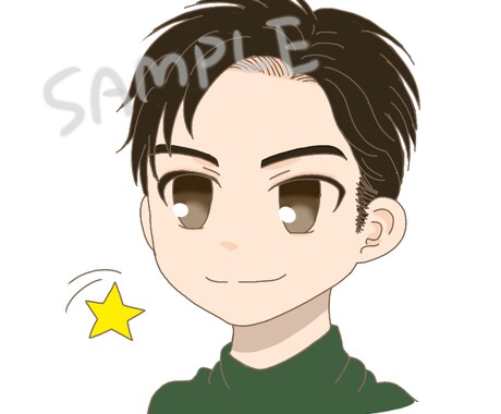 デフォルメかわいい似顔絵お描きします SNSやブログ、名刺にいかが？ イメージ2