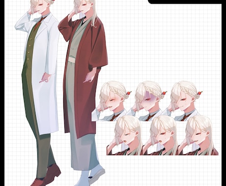 ゲーム・TRPG立ち絵描きます TRPGなどで使える立ち絵を制作！ イメージ2