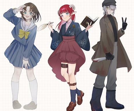 立ち絵承ります TRPG・IRIAMなどカワイイ立ち絵をお求めの方に！ イメージ2