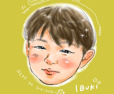 ほんわか雰囲気の似顔絵を描きます プレゼントやインテリアにいかがですか？ イメージ2