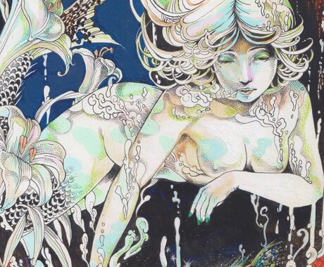 繊細な線描でクオリティの高い一枚絵を制作します ペン画、カラー、データ納品対応 イメージ2