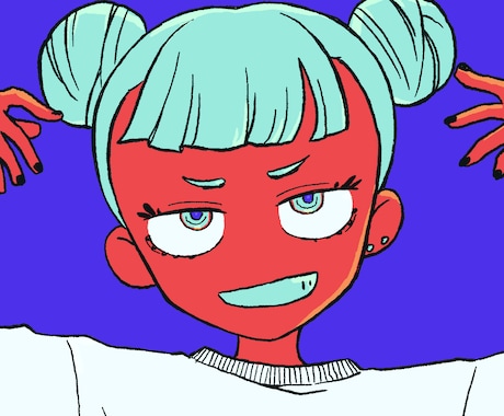 ポップでシンプルなアイコン描きます SNSや実況などのオンライン活動に イメージ1