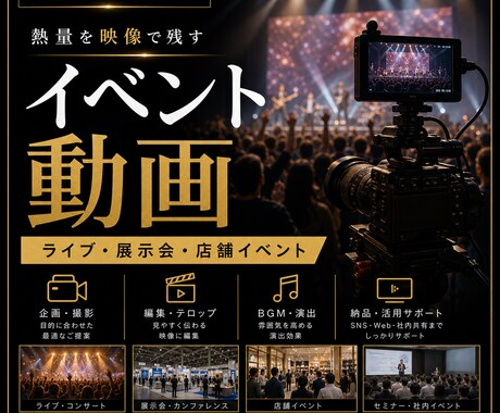イベント映像を編集します 熱量と空気感が伝わるイベント映像 イメージ1