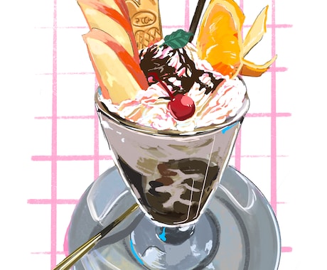 商用可♪飲み物や食べ物のイラスト手描きします POPやSNS、思い出の記録等様々な用途でご利用いただけます イメージ2