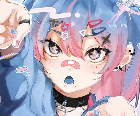 SNS映えする！『あなただけ』のアイコン描きます ご希望により沿ったアイコンを制作します!! イメージ1