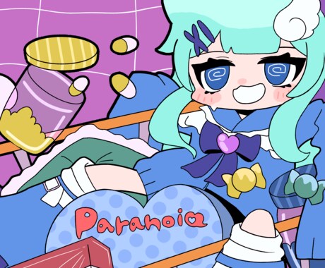 歌ってみた用のサムネを作成します 本家様の作品イメージを壊さない絵柄寄せが得意です！ イメージ2