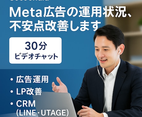 Meta広告の運用状況、不安点改善します FB広告・instagram広告運用でお悩みのあなたへ イメージ1