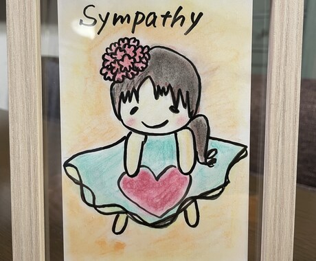 あなたの心に宿る小さな妖精さんを描きます チャネリングしながらポストカードに仕上げます。 イメージ1