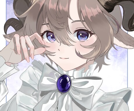 アイコン・オリキャラのバストアップイラスト描きます フリルやリボンを取り入れた可愛らしいデザインが得意です。 イメージ2