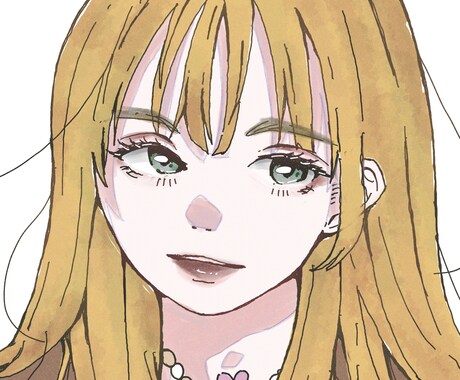 リアルめでアンニュイなイラスト描きます アンニュイな似顔絵を描きます。(主に女性) イメージ2