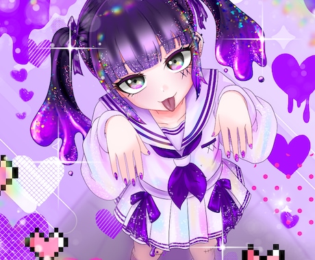 ポップで可愛いイラストをお描きします キラキラで可愛いイラストを短納期で！ イメージ2