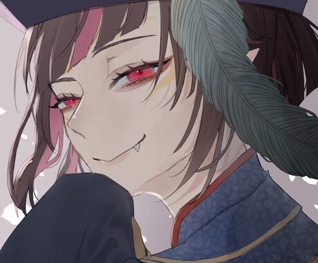 透明感のあるアイコン描きます 綺麗なキャラクターアイコンを！2回まで無料で修正します！ イメージ1