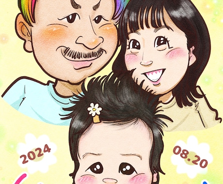 似てる！可愛い！思わず笑顔になる似顔絵を作成します 外見・内面の特徴をしっかり捉え、「らしさ」溢れる似顔絵に！ イメージ1