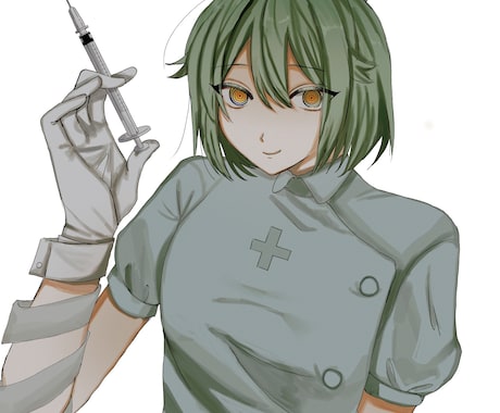 中性的で儚げな雰囲気のイラスト描きます SNSアイコン・一枚絵制作します｜中性的で透明感のある絵柄 イメージ1