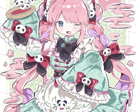 短納期！ゆるかわいいイラスト制作いたします 背景・小物無料！お気軽にご依頼ください イメージ1