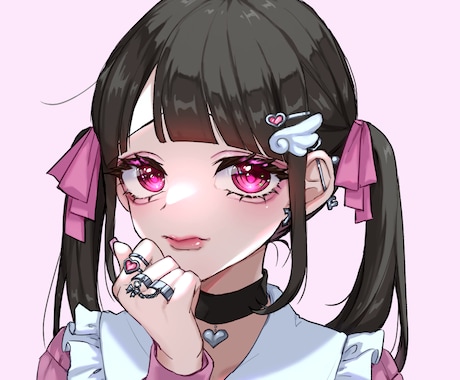 目力強めのアイコン用イラスト、お描きします ☆まつ毛バシバシキラキラの目！版権絵も受け付けます☆ イメージ1