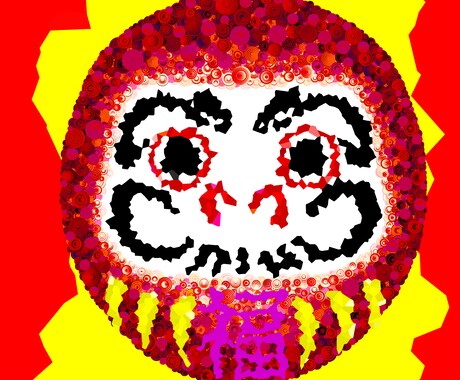 緻密で独自性の高いイラストを描きます 小さな丸を重ね合わせて独自のイラストを描きます イメージ2