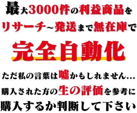 勝手に働く仕組みで収入を自動化する独自手法教えます 実績確保の為、残り1名は2.5万で販売！それ以降は大幅値上げ イメージ1