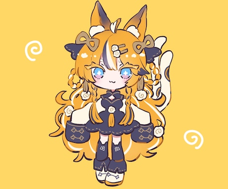 かわいい3頭身ミニキャラ描きます どんな子もかわいいデフォルメキャラに仕上げます イメージ1