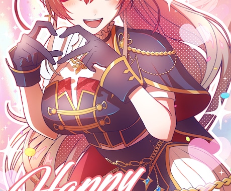鮮やかな色彩で一枚絵を描きます VTuber活動、誕生日や周年の記念日などにいかがですか？ イメージ2