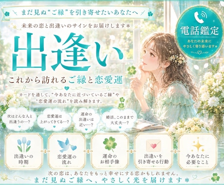 今後の出逢い♡について占います 1月末まで特別価格★“今後のご縁♡恋愛運の流れ"を鑑定⟡ イメージ1