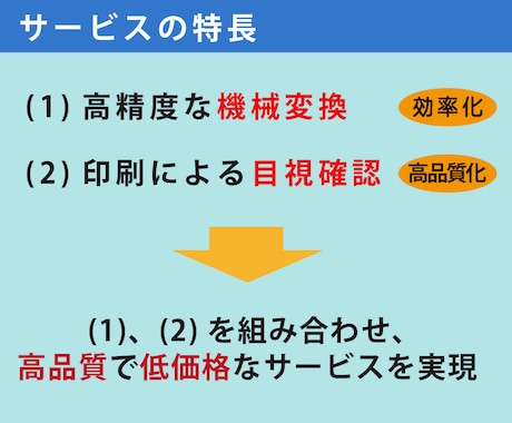 PDF、JPGデータをテキストデータに変換します 機械変換と目視確認で、高品質＆低価格に文字起こしします イメージ2