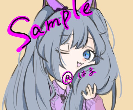 修正無料でかわいいアイコン描きます お手軽にかわいいアイコン描きます イメージ2