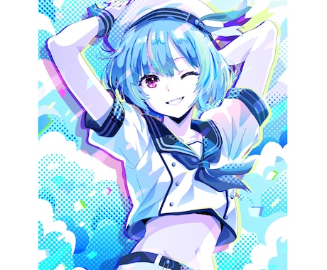 キャラカラー映え！スタイリッシュイラスト制作します 現役大手企業デザイナーがプロの一枚をお届けします イメージ2