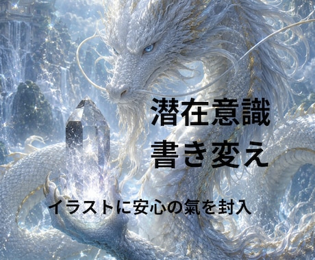 お悩み3つ書き換え現実を動かします サードアイ開ける講師が書き変えしイラストに安心の氣を入れます イメージ1